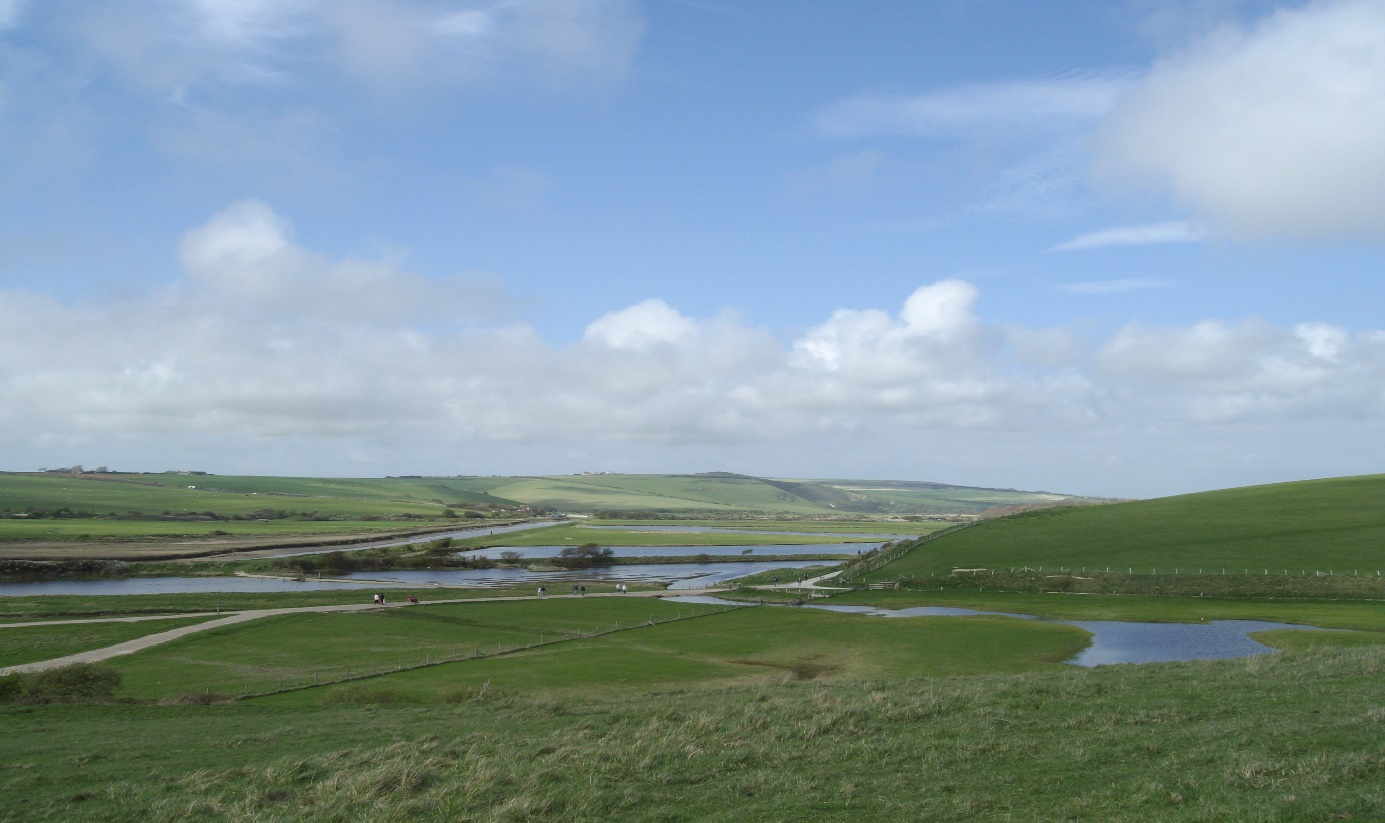 Der Mündungsbereich des Cuckmere River, ein bezauberndes Naherholungsgebiet